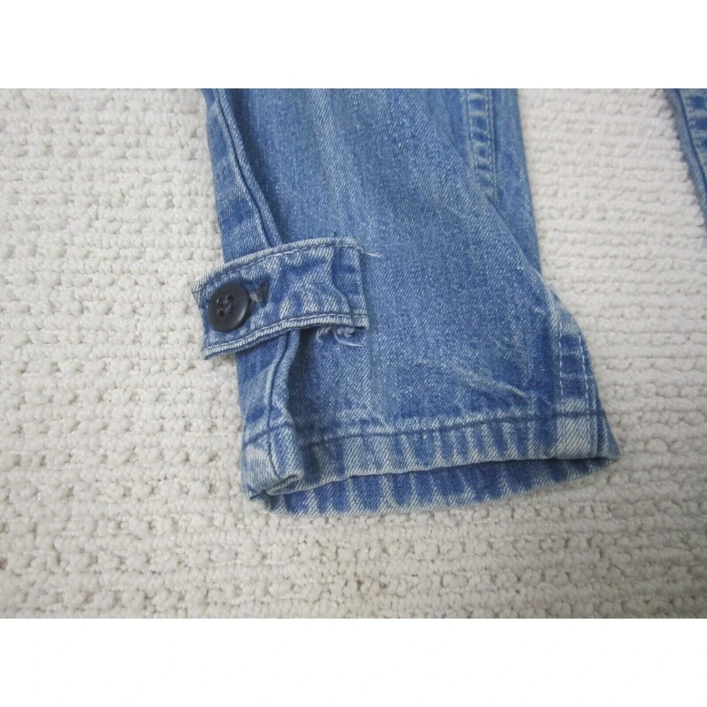 VTG Oshkosh B'Gosh Overalls Boys Sz 6 Blue Denim‎ Jean Mechanic Farmer Full Suit